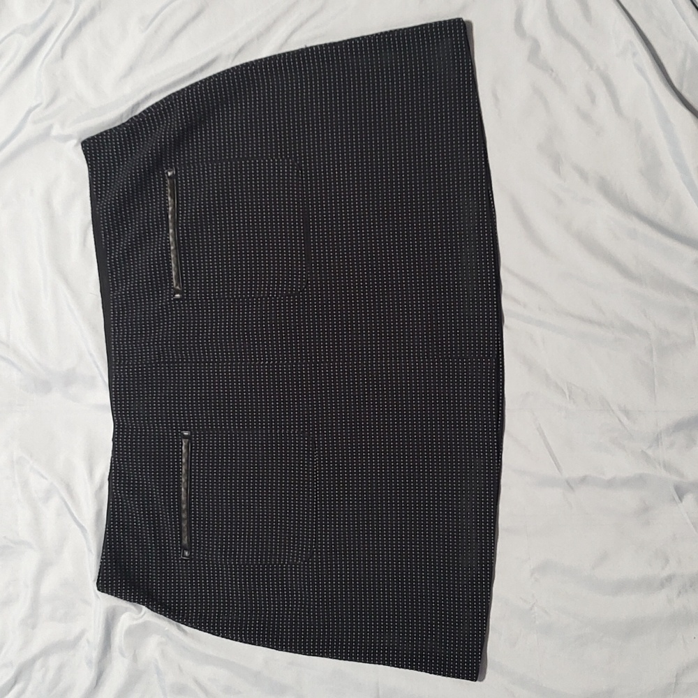 Elle Black Skirt with White Dots